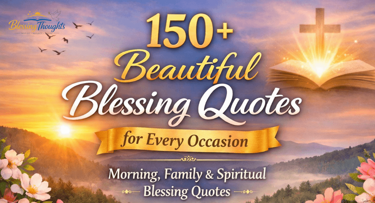 150+ Beautiful Blessing Quotes for Every Occasion (Morning, Family & Spiritual Blessing Quotes)