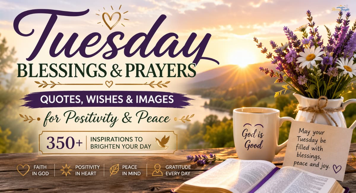 Tuesday blessings and prayers quotes 2026 with images