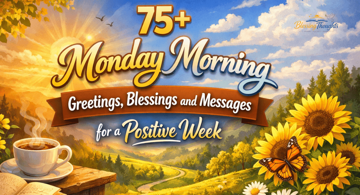 Short and encouraging Monday morning blessing for friends and coworkers.