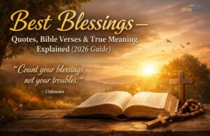Best blessings quotes and inspirational message representing hope, peace, and gratitude.