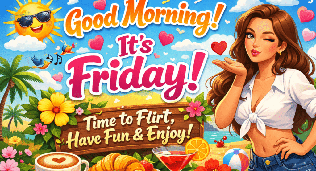 Flirty Good morning Friday wishes for your crush or partner