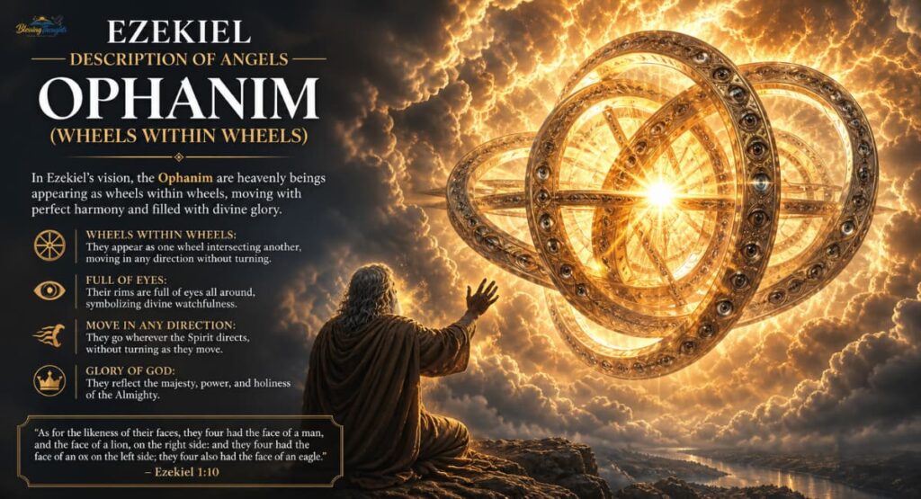 Ezekiel angel wheel within a wheel with eyes biblically accurate