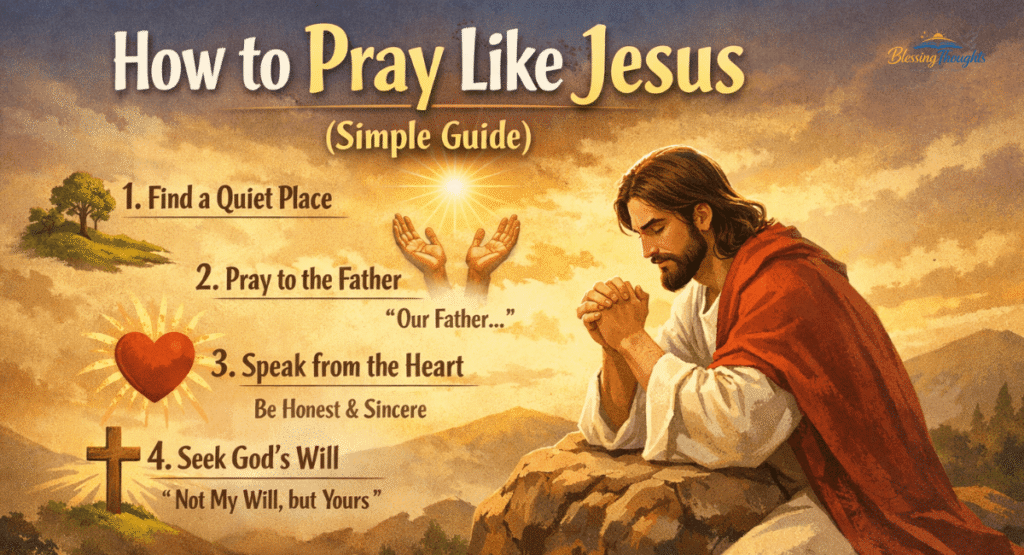 How to pray like Jesus for strength and peace simple guide 2026