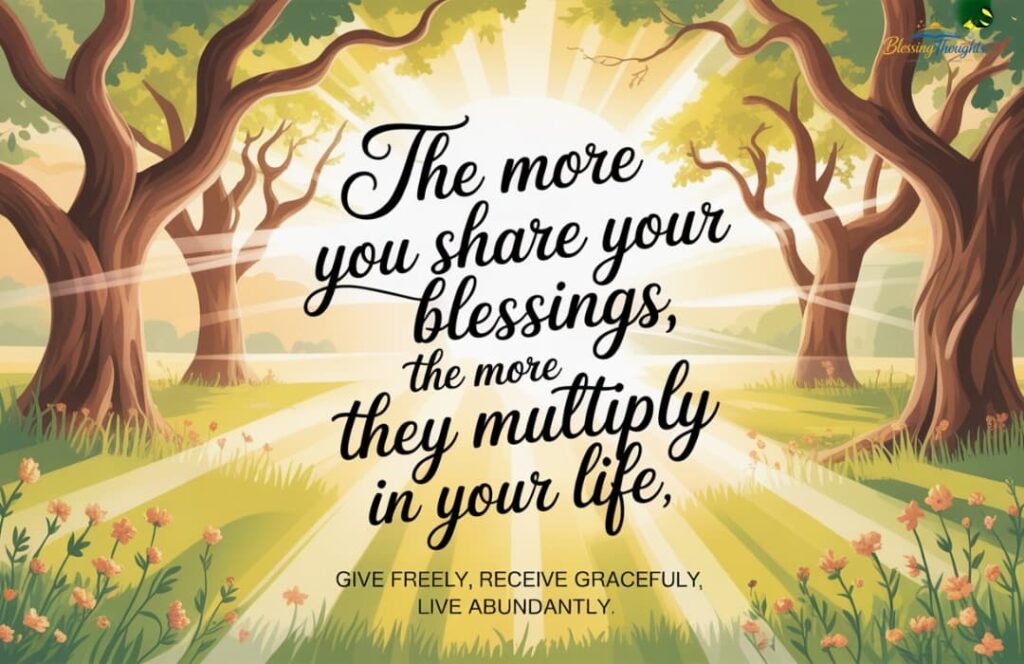 How to receive and share blessings in life with guidance on gratitude, kindness, and spiritual growth.