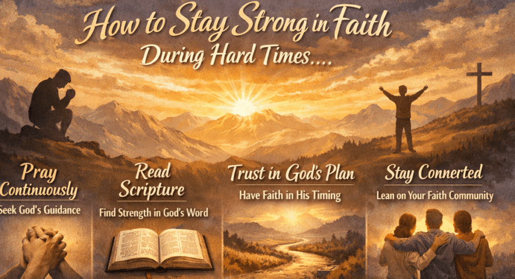 How to stay strong in faith during hard times and find peace through God 2026