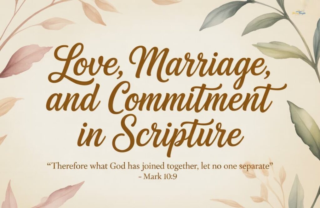 A young couple praying together, reflecting a deep spiritual connection and commitment in a Christian marriage