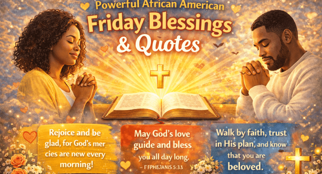 Powerful African American Friday blessings for spiritual strength and peace