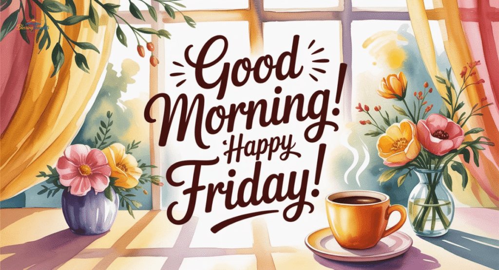 Quick and short Good morning Friday wishes for WhatsApp status