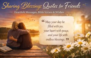 Heartfelt blessing quotes and Bible verses for friends on a beautiful background.