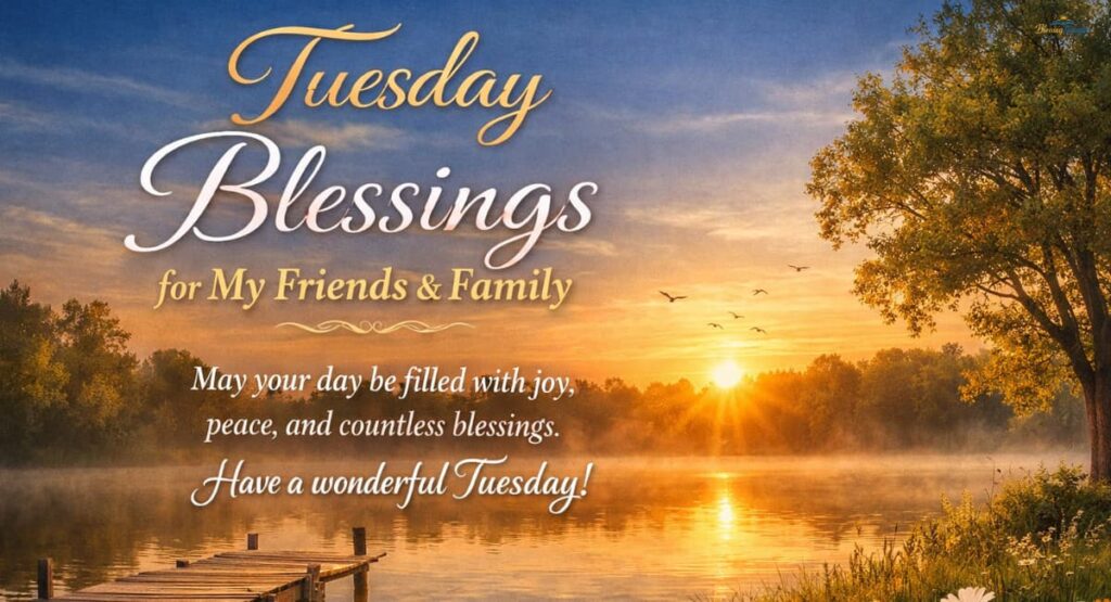 Tuesday blessings for friends and family images 2026