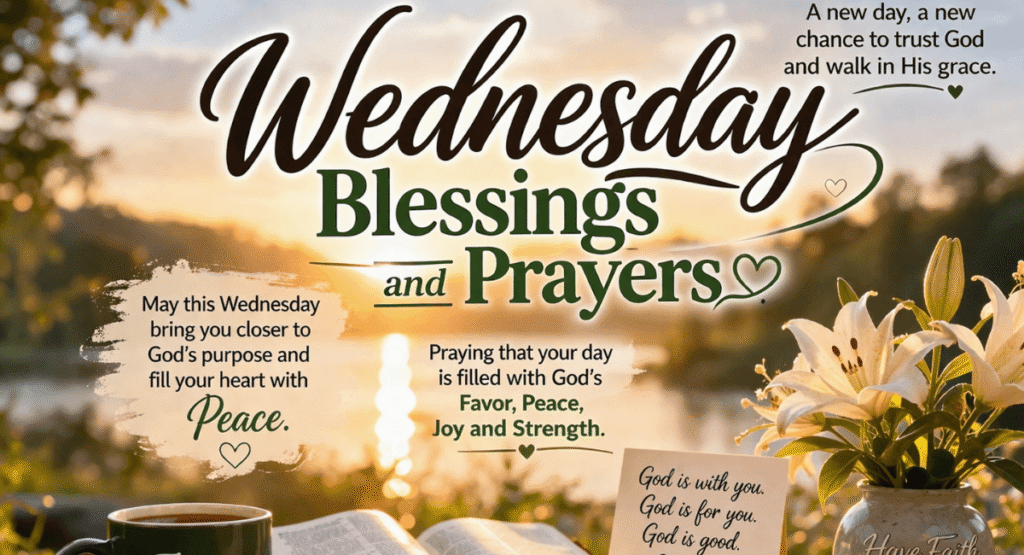 Heartfelt Wednesday blessings and prayers for midweek peace"