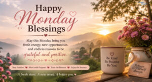 Uplifting Monday blessings messages and quotes for a fresh start in 2026.
